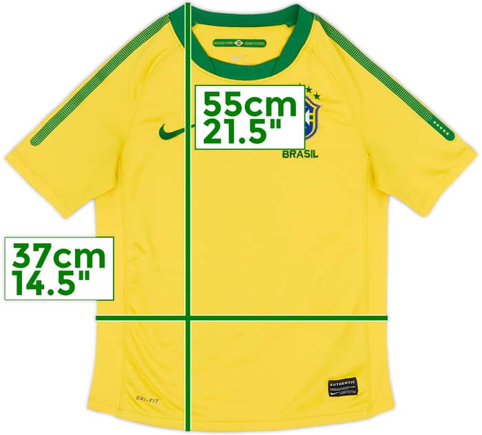 2010-11 Brazil Home Shirt - 6/10 - (S.Boys)