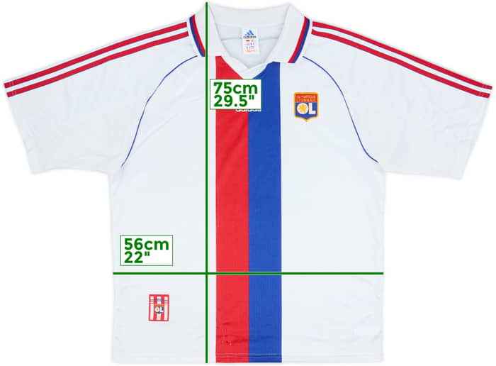 Camiseta de local de Lyon 2000-01 - 7/10 - (L)