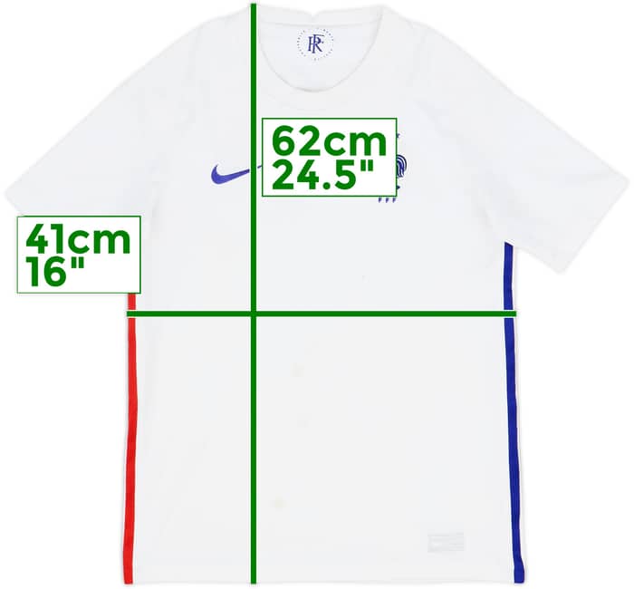 2020-21 France Away Shirt - 5/10 - (L.Boys)