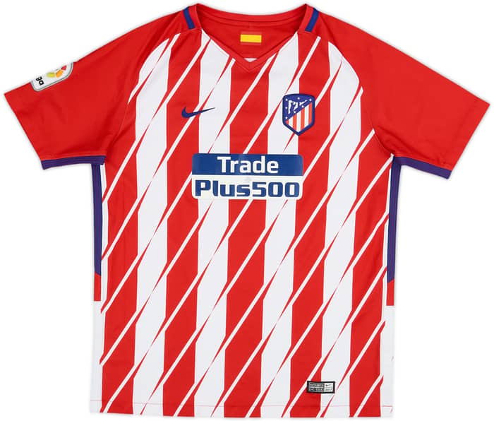 2017-18 Atletico Madrid Home Shirt Diego Costa #18 - 6/10 - (XL.Boys)
