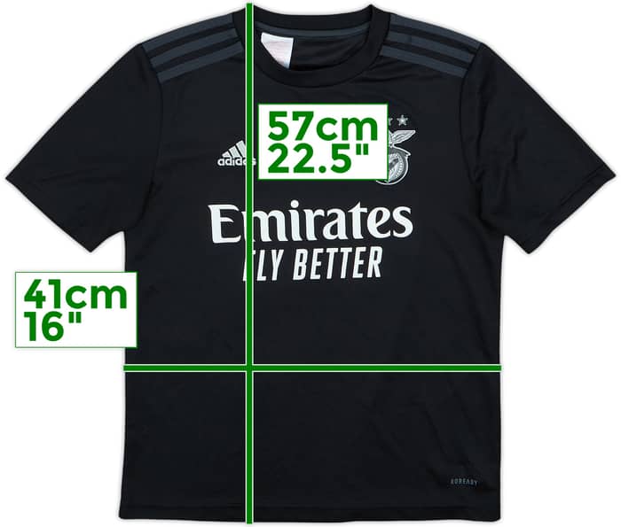 2020-21 Benfica Away Shirt - 7/10 - (11-12 Years)