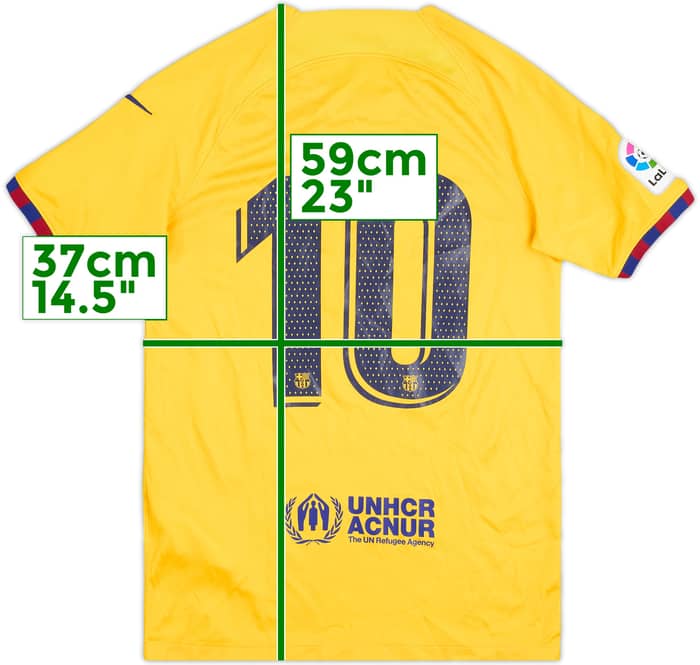 2022-23 Barcelona Fourth Shirt #10 - 8/10 - (10-11 Years)