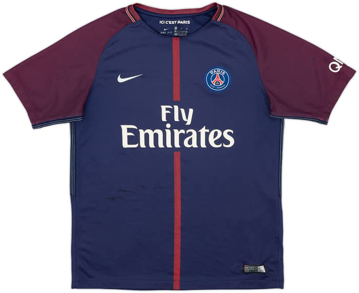 2017-18 Paris Saint-Germain Home Shirt - 5/10 - (13-15 Years)