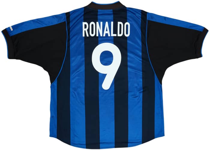 2000-01 Inter Milan Home Shirt Ronaldo #9 - 6/10 - (XXL)