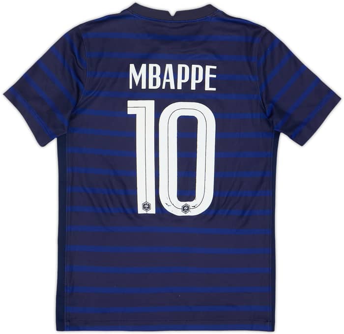 Camiseta de local de Francia 2020-21 Mbappe #10 - 6/10 - (M. Niños)