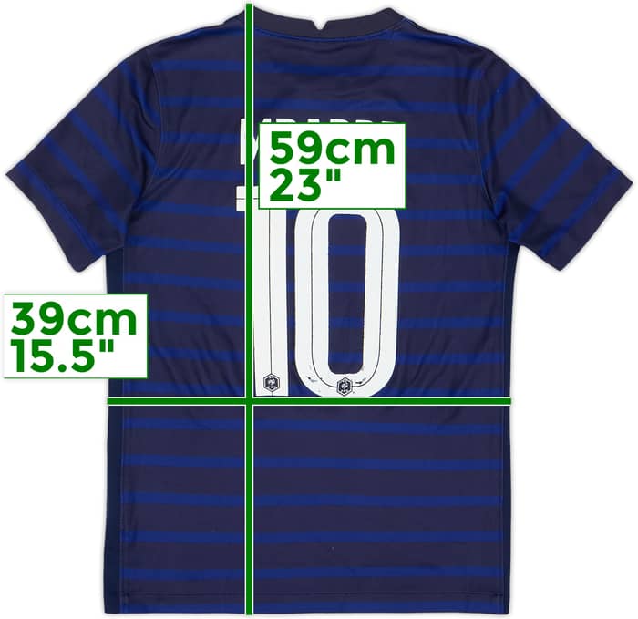 Camiseta de local de Francia 2020-21 Mbappe #10 - 6/10 - (M. Niños)