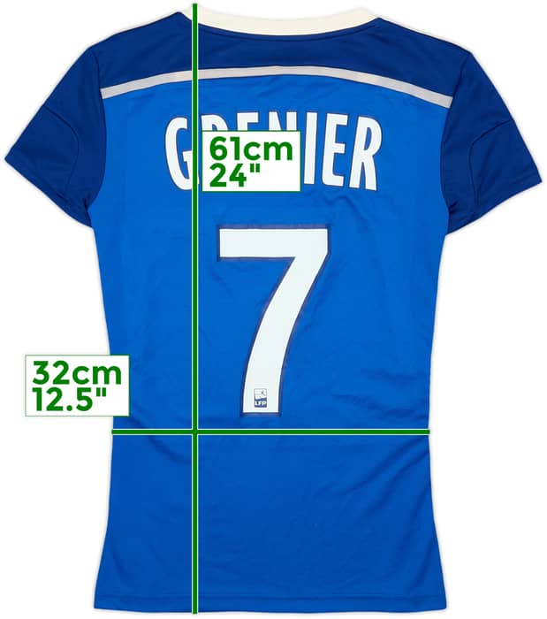2014-15 Lyon Away Shirt Grenier #7 - 8/10 - (Women's XS)