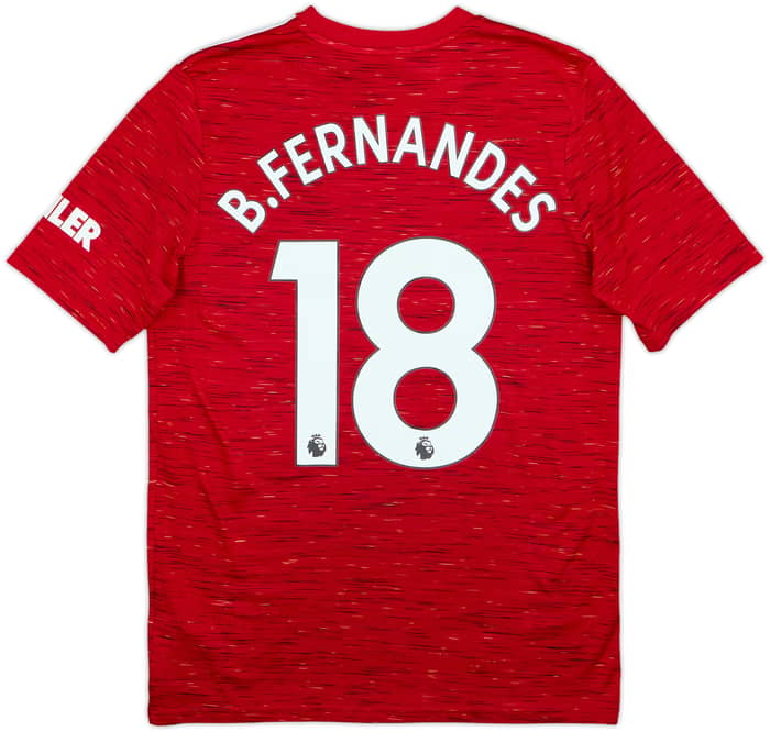 Camiseta de local del Manchester United 2020-21 B.Fernandes #18 - 8/10 - (15-16 Años)