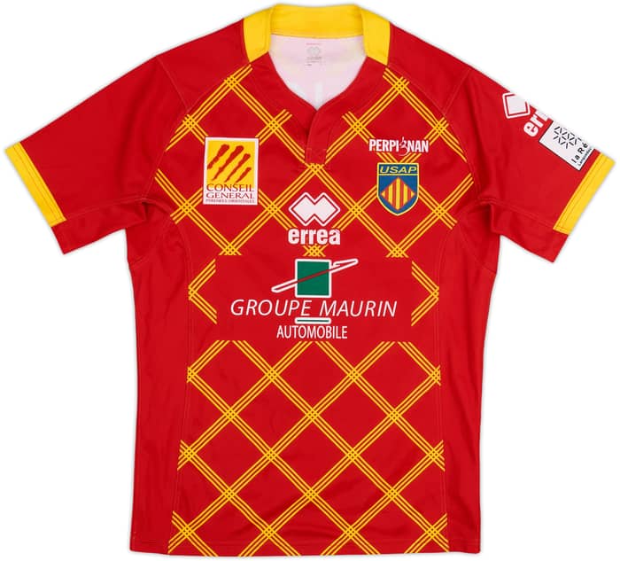 2014-15 Perpignan Rugby Home Jersey Fraii #66 - 6/10 - (L)