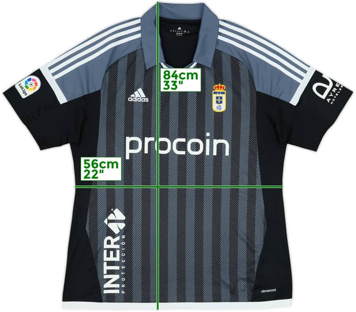 Camiseta de visitante del Real Oviedo 2016-17 - 8/10 - (XL)