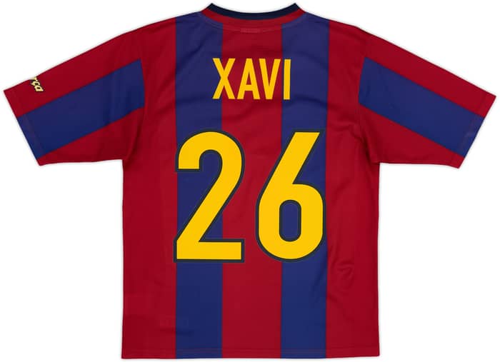1998-00 Barcelona Basic Home Shirt Xavi #26 - 8/10 - (15-16 Years)