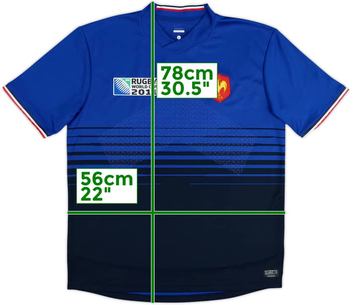 2011-12 France Rugby Home Shirt - 8/10 - (L)