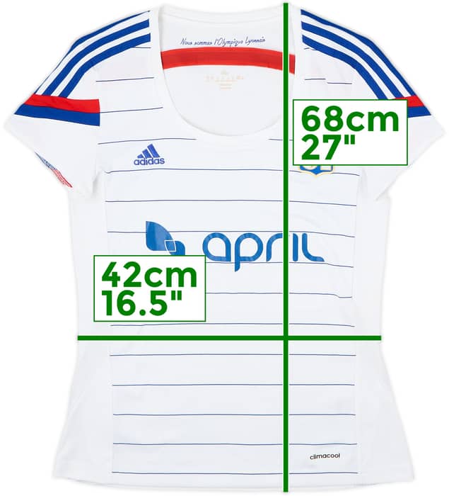2014-15 Lyon Home Shirt - 8/10 - (Women's M)