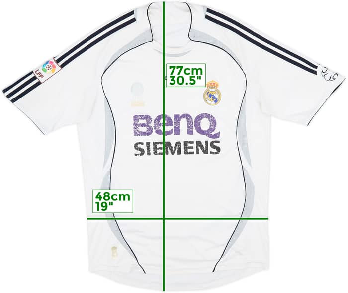 2006-07 Real Madrid Home Shirt - 3/10 - (M)