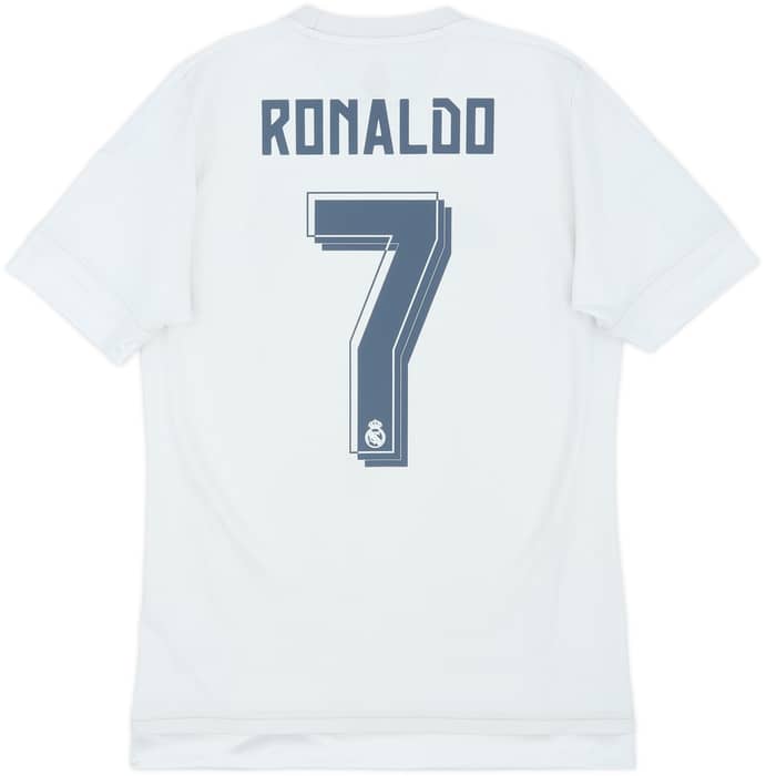 2015-16 Real Madrid Home Shirt Ronaldo #7 - 5/10 - (S)
