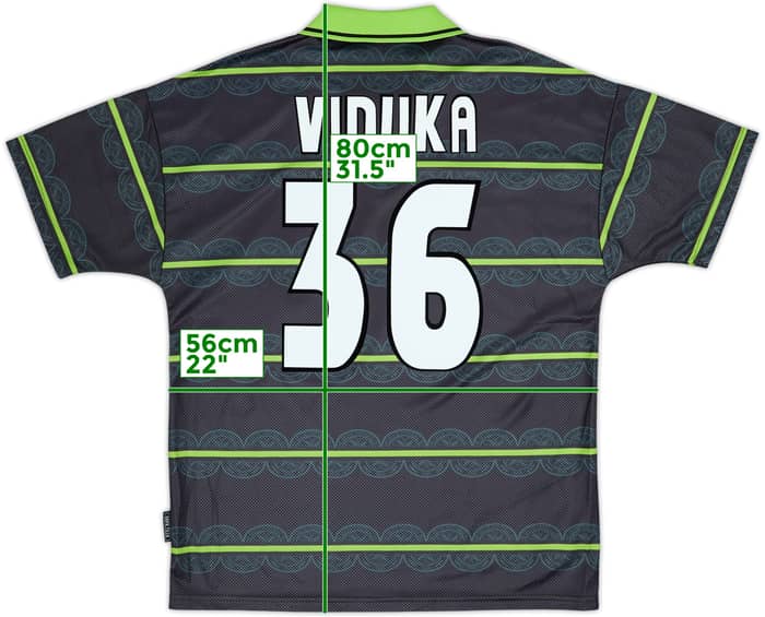 1998-99 Celtic Away Shirt Viduka #36 - 10/10 - (L)