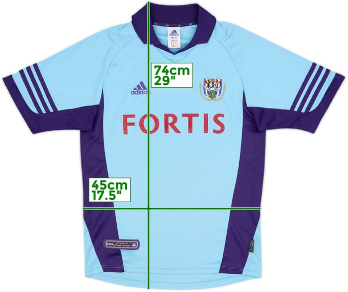 Camiseta de visitante del Anderlecht 2001-02 - 8/10 - (S)