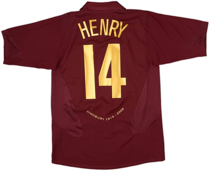 2005-06 Arsenal Camiseta Local Henry #14 - 9/10 - (M)