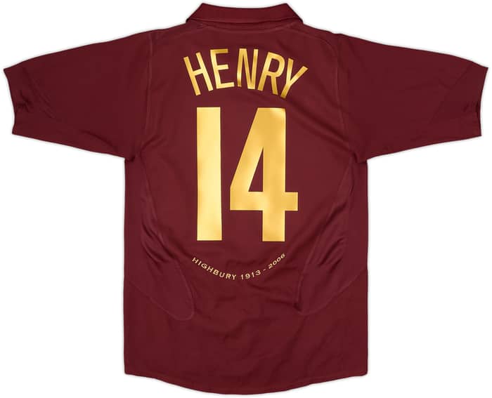 2005-06 Arsenal Home Shirt Henry #14 - 8/10 - (S)