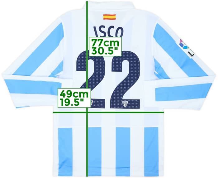 2012-13 Malaga Home L/S Shirt Isco #22 (S)