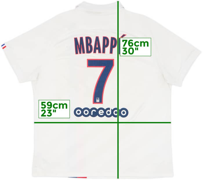 2019-20 Paris Saint-Germain Third Shirt Mbappe #7 - 4/10 - (XL)