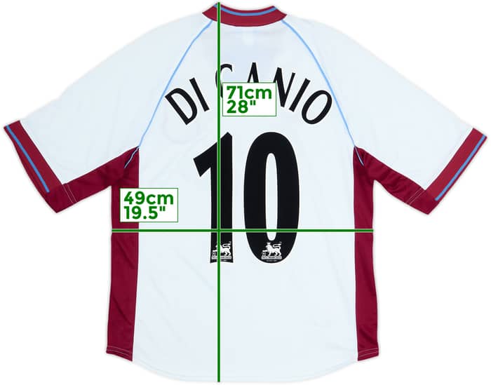 1998-99 West Ham Away Shirt Di Canio #10 - 8/10 - (S)
