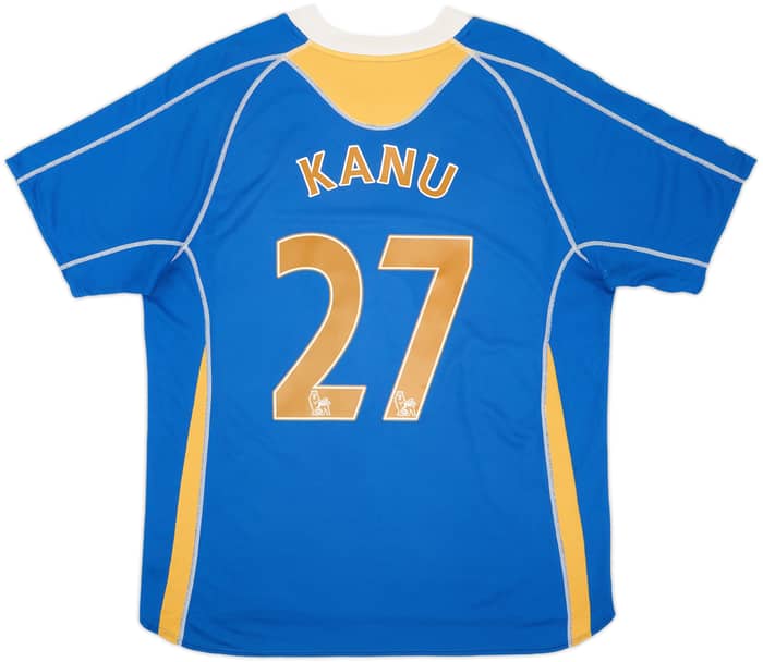 2007-08 Portsmouth Home Shirt Kanu #27 - 6/10 - (L)
