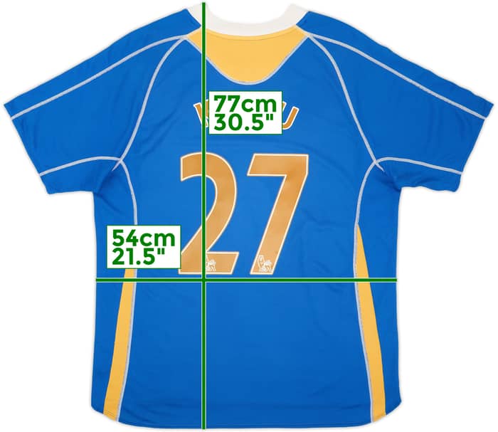 2007-08 Portsmouth Home Shirt Kanu #27 - 6/10 - (L)