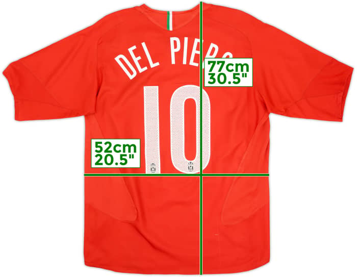 2005-06 Juventus Away Shirt Del Piero #10 - 5/10 - (M)