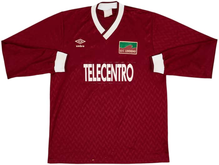 Camiseta de local versión de partido del Livorno 1990-91 #11