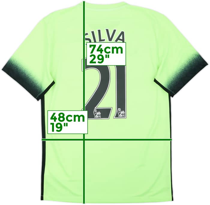 2015-16 Manchester City Troisième maillot Silva #21 - 8/10 - (S)
