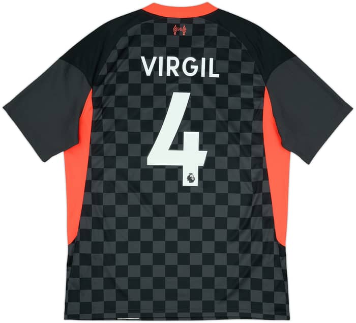 2020-21 Liverpool Third Shirt Virgil #4 - 8/10 - (L)