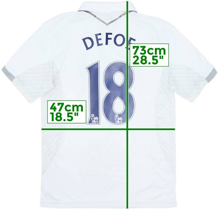 2012-13 Tottenham Home Shirt Defoe #18 - 6/10 - (M)