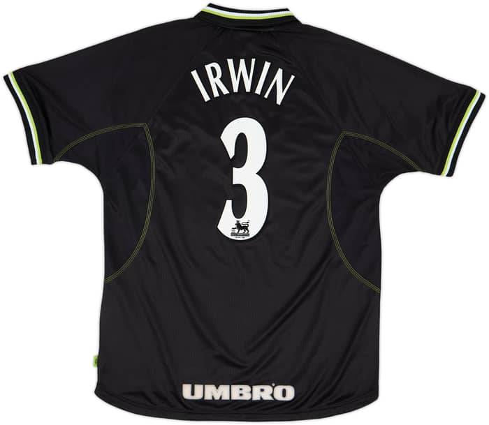 1998-99 Manchester United Third Shirt Irwin #3 - 10/10 - (L)
