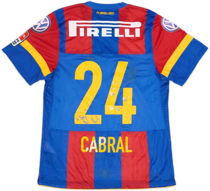 Camiseta de local versión jugador del FC Basel 2010-12 Cabral #24