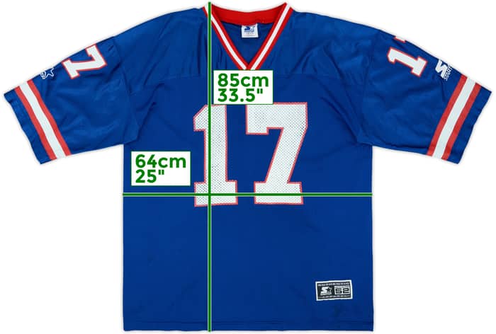 1992-97 New York Giants Brown #17 Starter Home Jersey - 7/10 - (XL)