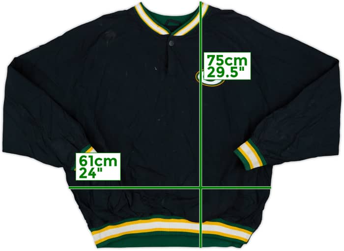1990s Green Bay Packers Starter Pullover Windbreaker Jacket - 5/10 - (XL)