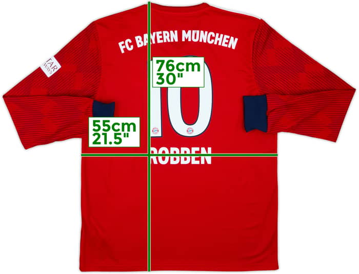 2018-19 Bayern Munich Home L/S Shirt Robben #10 (L)