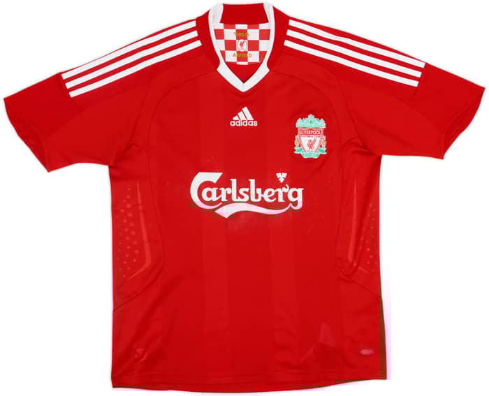 2008-10 Liverpool Home Shirt Gerrard #8 - 5/10 - (XL.Boys)
