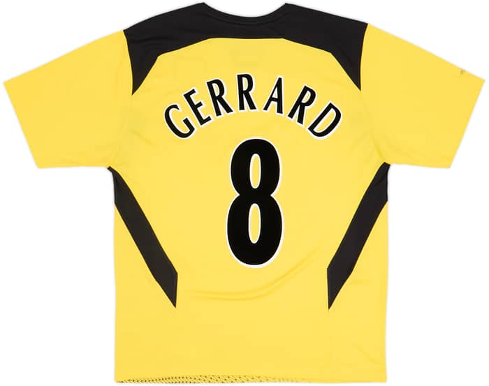 Camiseta de visitante del Liverpool 2004-06 Gerrard #8 - 5/10 - (M)