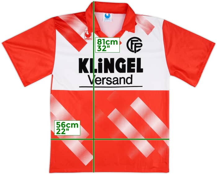 1991-92 FC Pforzheim Match Issue Home Shirt #15