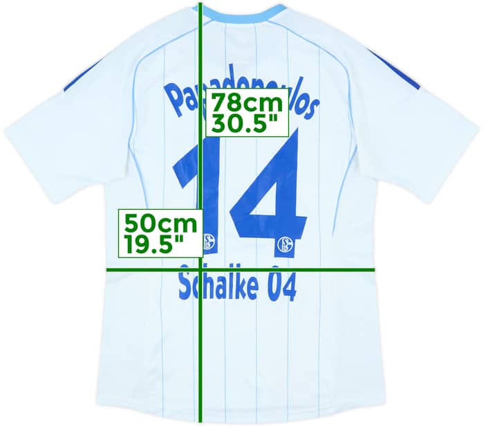 2011-12 Schalke Away Shirt Papadopoulos #14 - 6/10 - (M)