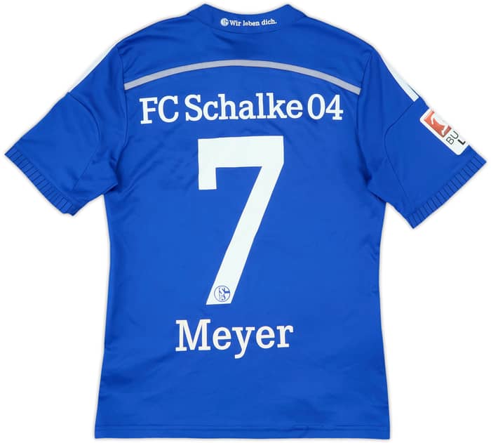 2014-16 Schalke Home Shirt Meyer #7 - 6/10 - (L.Boys)