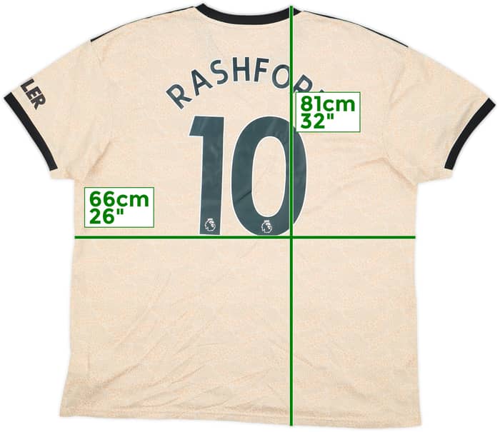 2019-20 Manchester United Away Shirt Rashford #10 - 7/10 - (XXL)