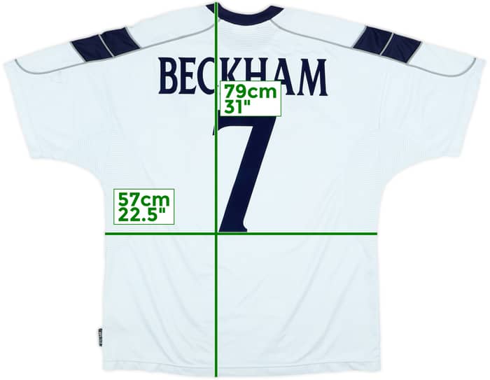 1999-00 Manchester United Third Shirt Beckham #7 - 7/10 - (XL)