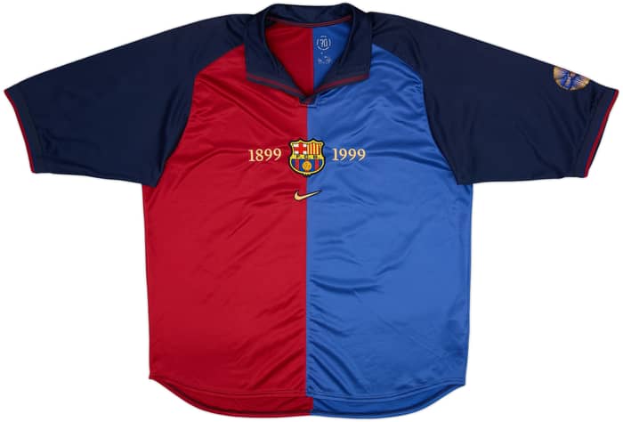 1999-00 Barcelona Centenary Home Shirt Guardiola #4 - 7/10 - (XXL)