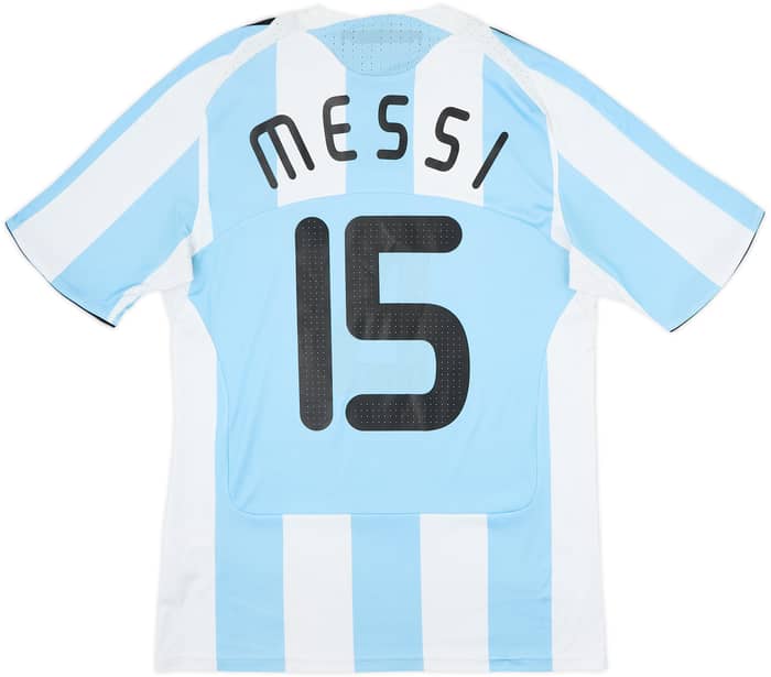 2007-09 Argentina Home Shirt Messi #15 - 5/10 - (M)