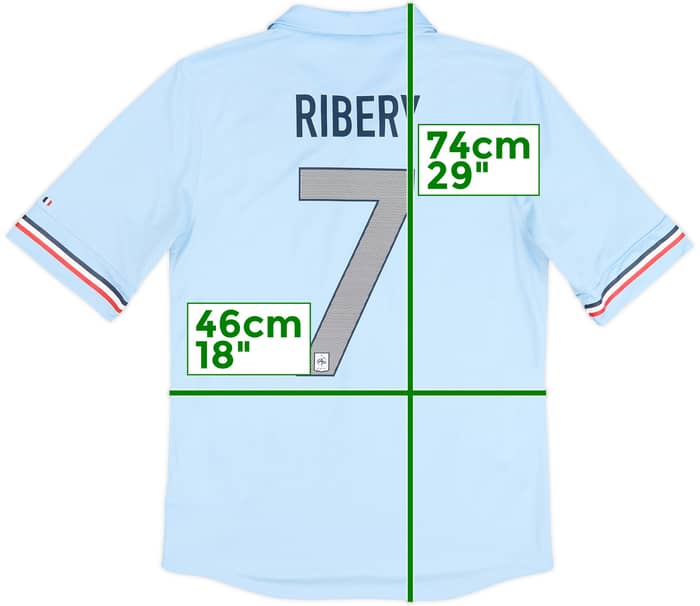 2013-14 France Away Shirt Ribery #7 - 8/10 - (S)