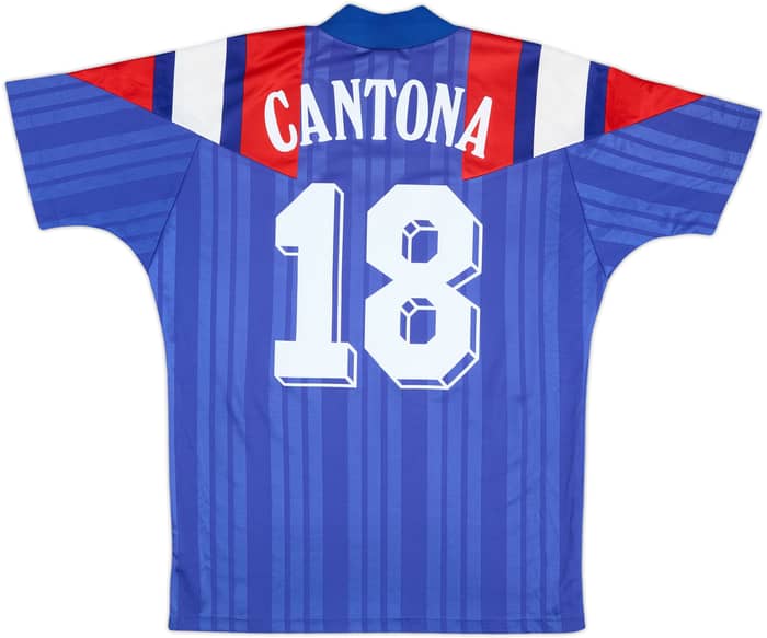 1992-94 France Home Shirt Cantona #18 - 8/10 - (M/L)