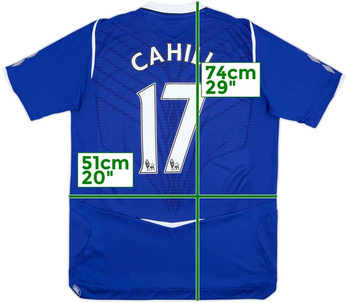 2008-09 Everton Home Shirt Cahill #17 - 9/10 - (M)